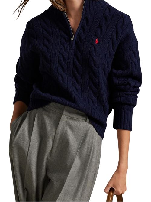 Maglia con zip RALPH LAUREN | 211972130004